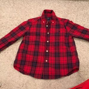 boys buttoned down ralph lauren shirt